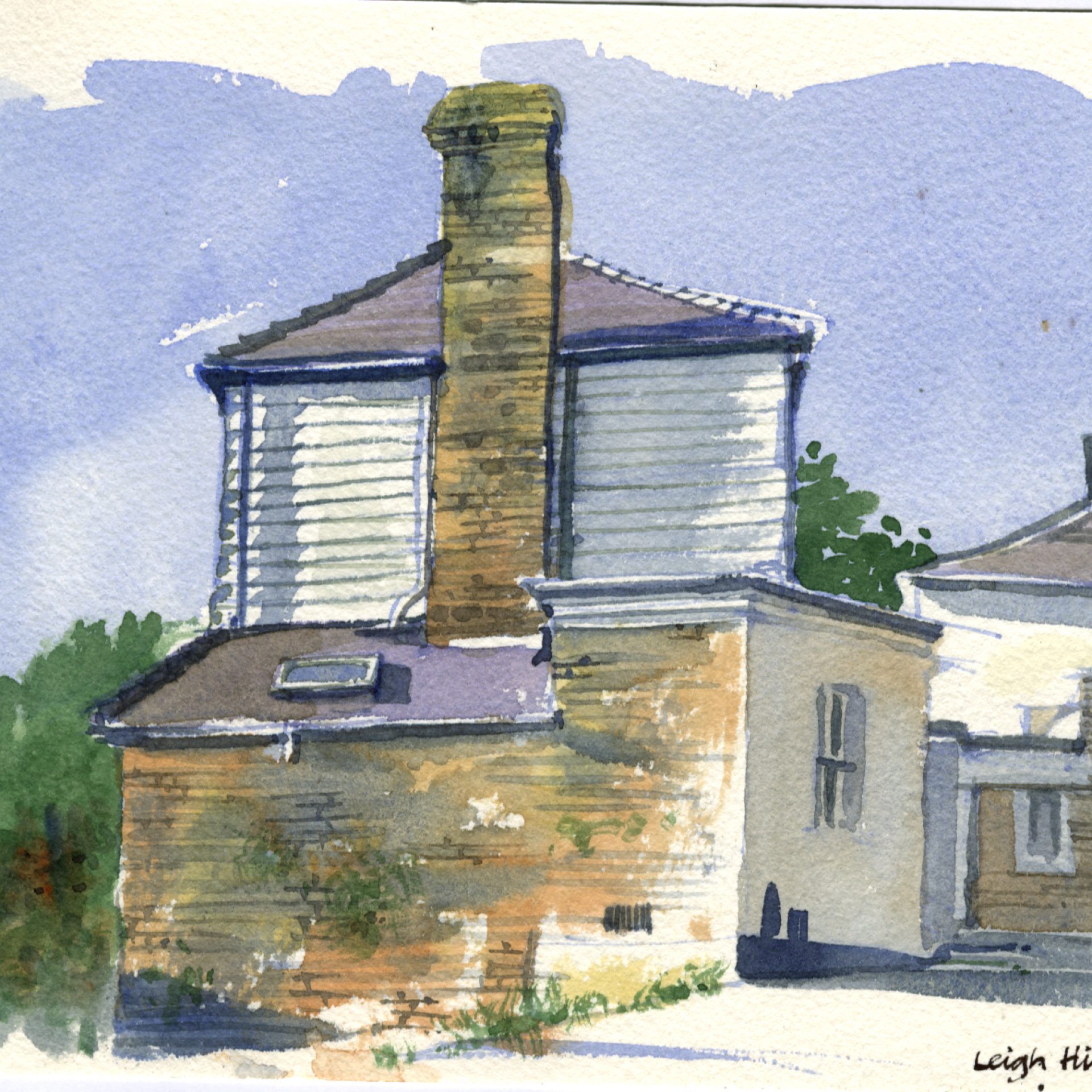 watercolour painting in Leigh-on-Sea